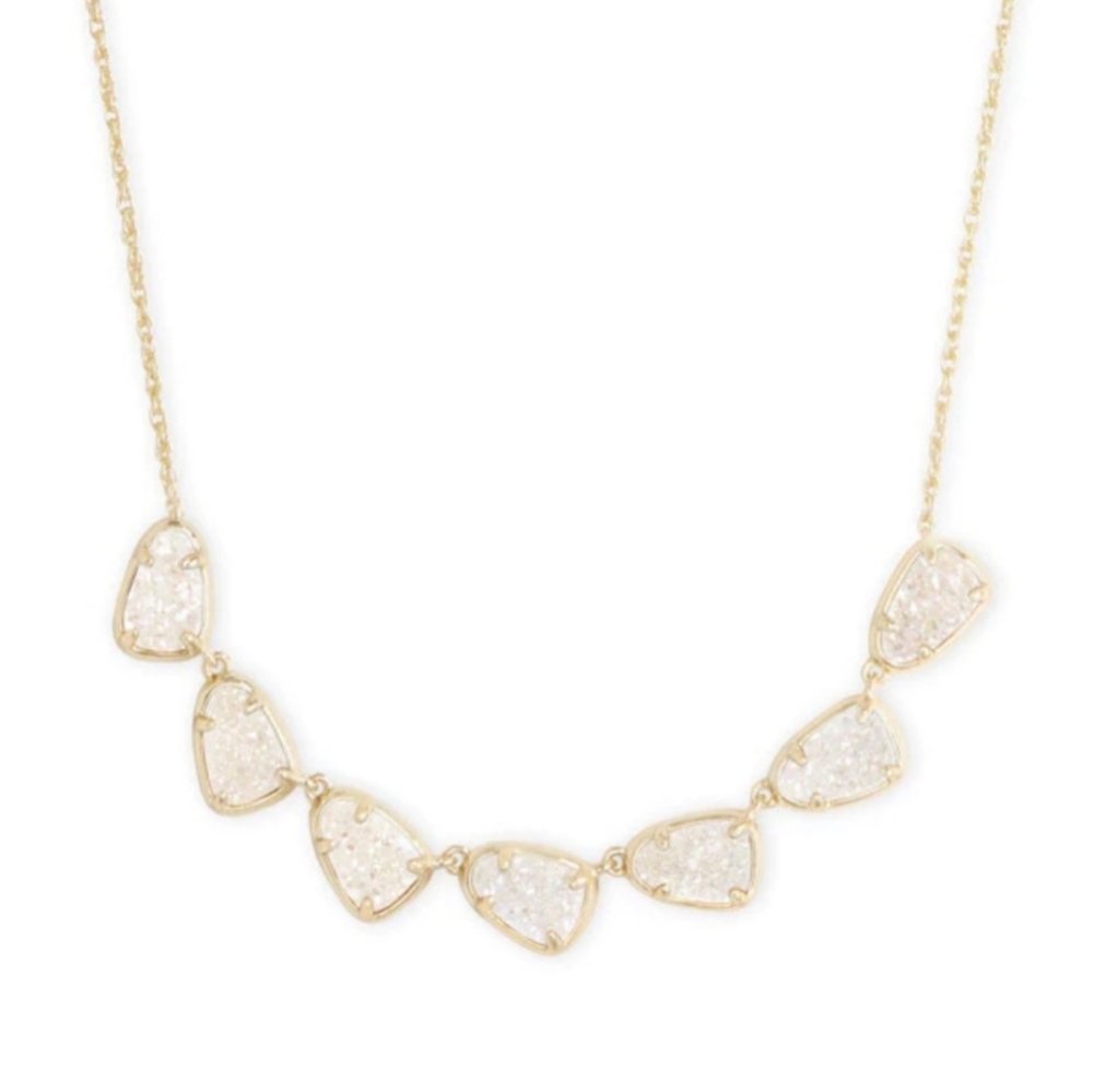 NWT Kendra Scott Susanna Iridescent Drusy Necklace
